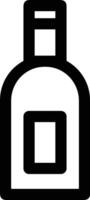 Flasche trinken Symbol Symbol Bild. Illustration von das trinken Wasser Flasche Glas Design Bild vektor