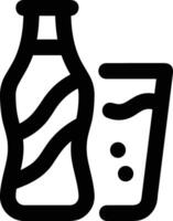 Flasche trinken Symbol Symbol Bild. Illustration von das trinken Wasser Flasche Glas Design Bild vektor