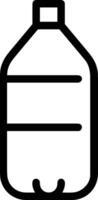 flaska dryck ikon symbol bild. illustration av de dryck vatten flaska glas design bild vektor