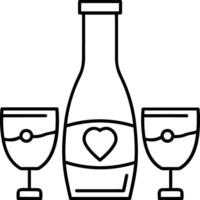 Flasche trinken Symbol Symbol Bild. Illustration von das trinken Wasser Flasche Glas Design Bild vektor