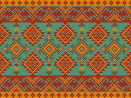 einheimisch amerikanisch nahtlos, ethnisch Muster abstrakt navajo Stil zum Hintergrund vektor
