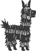 Silhouette Mexikaner Pinata schwarz Farbe nur vektor