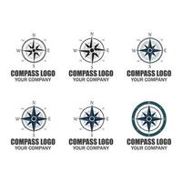 kompass logotyp mall vektor symbol natur