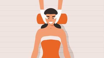 spa och tillflykt massage illustration vektor