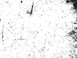 grunge svart och vit mönster. svartvit partiklar abstrakt textur. bakgrund av sprickor, skav, pommes frites, fläckar, bläck fläckar, rader. mörk design bakgrund yta. grå utskrift element vektor
