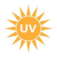 uv Sonne Symbol. ultraviolett Symbol. vektor