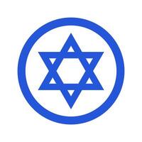 runden jüdisch Symbol. Israel. vektor