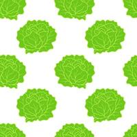 Muster frisch Grün organisch Grüner Salat Salat, gesund Essen, Vegetarier Konzept, Öko bio Richtung, Verpackung, Hintergrund Base. vektor
