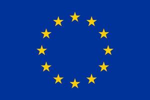 flagga av Europa. de officiell nationell flagga av de europeisk union vektor