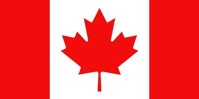 Flagge von Kanada. offiziell rot Ahorn Blatt von Kanada vektor
