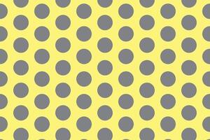 enkel abstrakt grå aska Färg stor polka punkt mönster på lite gul Färg bakgrund en gul bakgrund med en mönster av prickar vektor