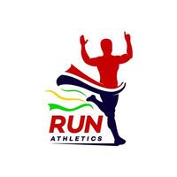 Laufen Sport Logo Vorlage Illustration Design vektor