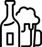 Flasche trinken Symbol Symbol Bild. Illustration von das trinken Wasser Flasche Glas Design Bild vektor