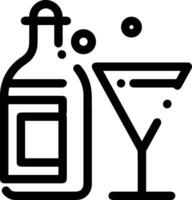 Flasche trinken Symbol Symbol Bild. Illustration von das trinken Wasser Flasche Glas Design Bild vektor