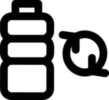 Flasche trinken Symbol Symbol Bild. Illustration von das trinken Wasser Flasche Glas Design Bild vektor