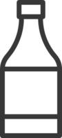 Flasche trinken Symbol Symbol Bild. Illustration von das trinken Wasser Flasche Glas Design Bild vektor