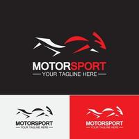 motorcykel sport logotyp symbol vektor illustration formgivningsmall