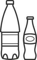 Flasche trinken Symbol Symbol Bild. Illustration von das trinken Wasser Flasche Glas Design Bild vektor