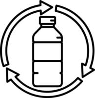 Flasche trinken Symbol Symbol Bild. Illustration von das trinken Wasser Flasche Glas Design Bild vektor