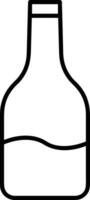 Flasche trinken Symbol Symbol Bild. Illustration von das trinken Wasser Flasche Glas Design Bild vektor