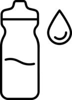 Flasche trinken Symbol Symbol Bild. Illustration von das trinken Wasser Flasche Glas Design Bild vektor