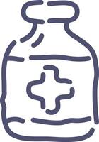 Flasche trinken Symbol Symbol Bild. Illustration von das trinken Wasser Flasche Glas Design Bild vektor