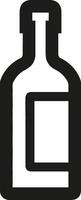 Flasche trinken Symbol Symbol Bild. Illustration von das trinken Wasser Flasche Glas Design Bild vektor