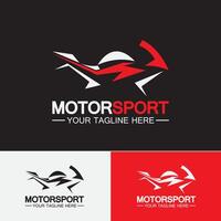 motorcykel sport logotyp symbol vektor illustration formgivningsmall