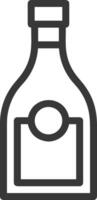 Flasche trinken Symbol Symbol Bild. Illustration von das trinken Wasser Flasche Glas Design Bild vektor