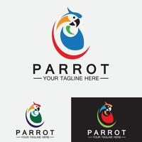 Papagei Logo Design Vektor Vorlage
