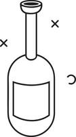 Flasche trinken Symbol Symbol Bild. Illustration von das trinken Wasser Flasche Glas Design Bild vektor