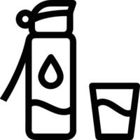 Flasche trinken Symbol Symbol Bild. Illustration von das trinken Wasser Flasche Glas Design Bild vektor