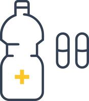 Flasche trinken Symbol Symbol Bild. Illustration von das trinken Wasser Flasche Glas Design Bild vektor