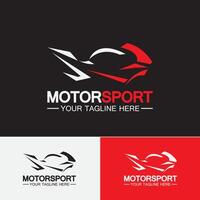 motorcykel sport logotyp symbol vektor illustration formgivningsmall