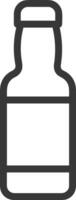 Flasche trinken Symbol Symbol Bild. Illustration von das trinken Wasser Flasche Glas Design Bild vektor