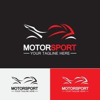 motorcykel sport logotyp symbol vektor illustration formgivningsmall