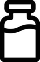 Flasche trinken Symbol Symbol Bild. Illustration von das trinken Wasser Flasche Glas Design Bild vektor