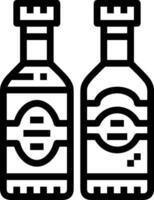 Flasche trinken Symbol Symbol Bild. Illustration von das trinken Wasser Flasche Glas Design Bild vektor