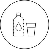 Flasche trinken Symbol Symbol Bild. Illustration von das trinken Wasser Flasche Glas Design Bild vektor