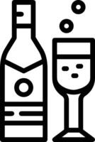 Flasche trinken Symbol Symbol Bild. Illustration von das trinken Wasser Flasche Glas Design Bild vektor