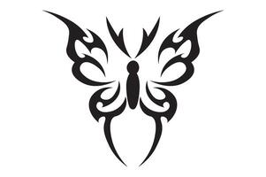 Neo Stammes- tätowieren Schmetterling. abstrakt ethnisch gestalten im gotisch Stil. Individuell Designer Element zum dekorieren vektor