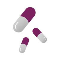 Symbol von Schlafen Pillen. schlafend Tablets. Karikatur Illustration, eben Design. Kapseln isoliert auf Weiß vektor