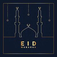 eid al adha Gruß Vorlage, eid Mubarak, islamisch Design zum eid al-adha vektor