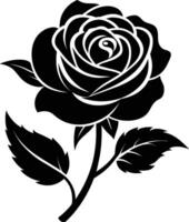 Rose Silhouette Illustration Design vektor