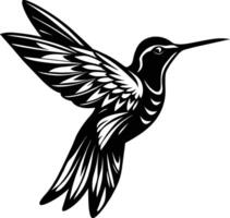 kolibri silhuett illustration design vektor