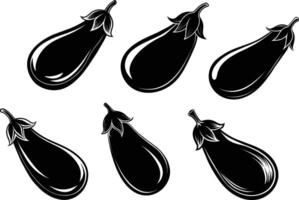 Aubergine Silhouette Illustration Design vektor