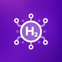 Wasserstoff Synthese Symbol, h2 Energie Produktion vektor