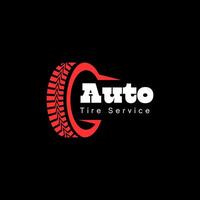 Auto Reifen Bedienung Logo Design vektor