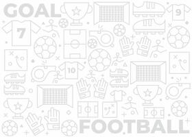 Fußball Muster oder Hintergrund Design vektor