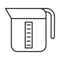 mätning kopp ikon design för personlig och kommersiell använda sig av vektor